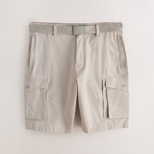 Load image into Gallery viewer, Stone Belted Ripstop Cargo Shorts