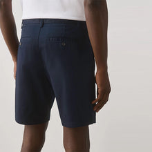 Load image into Gallery viewer, Blue Navy Straight Fit Stretch Chino Shorts