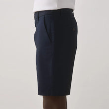 Load image into Gallery viewer, Blue Navy Straight Fit Stretch Chino Shorts