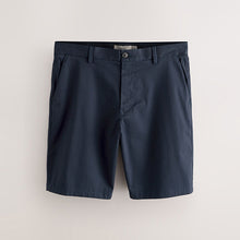 Load image into Gallery viewer, Blue Navy Straight Fit Stretch Chino Shorts