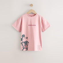 Load image into Gallery viewer, Pink Mickey Mouse Oversized License Graphic T-Shirt (6yrs)