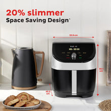 Load image into Gallery viewer, VORTEX SLIM Air Fryer 5.7Litre Stainless Steel