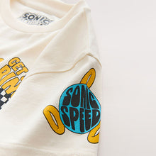 Load image into Gallery viewer, Ecru Sequin Sonic T-Shirt (3-12yrs)
