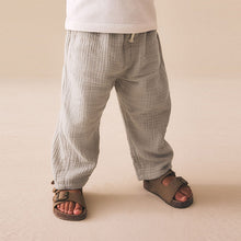 Load image into Gallery viewer, Neutral Soft Textured Pull On Trousers (3mths-6yrs)