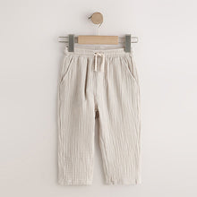 Load image into Gallery viewer, Neutral Soft Textured Pull On Trousers (3mths-6yrs)
