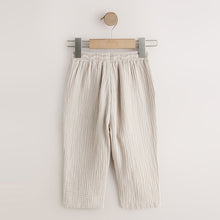 Load image into Gallery viewer, Neutral Soft Textured Pull On Trousers (3mths-6yrs)