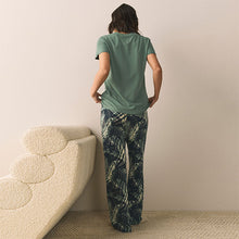 Load image into Gallery viewer, Khaki Green Short Sleeve Pyjamas
