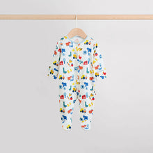 Load image into Gallery viewer, Multi Farm Baby Sleepsuits 3 Pack (0-18mths)