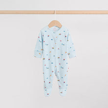 Load image into Gallery viewer, Multi Farm Baby Sleepsuits 3 Pack (0-18mths)