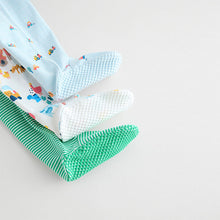 Load image into Gallery viewer, Multi Farm Baby Sleepsuits 3 Pack (0-18mths)