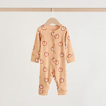 Load image into Gallery viewer, Multi Safari Animal Baby Sleepsuits 4 Pack (0mths-2yrs)