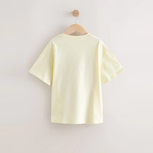 Load image into Gallery viewer, Yellow Nirvana Oversized Graphic T-Shirt (7-12yrs)
