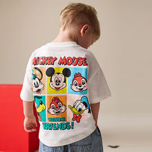 Load image into Gallery viewer, White Printed Mickey Mouse Short Sleeve T-Shirt (3mths-6yrs)