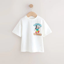 Load image into Gallery viewer, White Printed Mickey Mouse Short Sleeve T-Shirt (3mths-6yrs)
