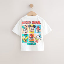 Load image into Gallery viewer, White Printed Mickey Mouse Short Sleeve T-Shirt (3mths-6yrs)