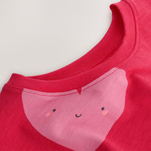 Load image into Gallery viewer, Red Heart Short Sleeve Peplum T-Shirt (3mths-6yrs)