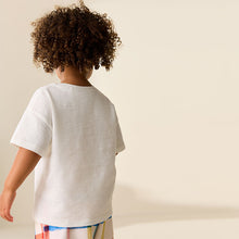 Load image into Gallery viewer, White Short Sleeve Pocket T-Shirt (3mths-6yrs)