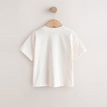 Load image into Gallery viewer, White Short Sleeve Pocket T-Shirt (3mths-6yrs)