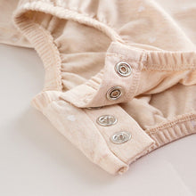 Load image into Gallery viewer, Pink Bear Embroidered Jersey Baby Rompers 3 Pack