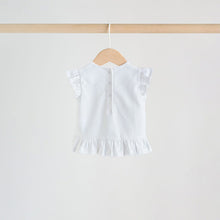 Load image into Gallery viewer, Pink/ Mint/ White Fairy Short Sleeve Top and Leggings Baby Set 6 Piece (0-18mths)