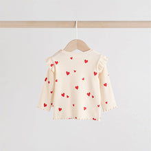 Load image into Gallery viewer, Ecru Hearts Baby Top and Leggings Set 2 Piece (0-18mths)