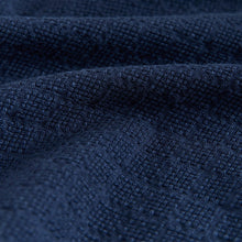 Load image into Gallery viewer, Blue Regular Fit Textured Waffle Long Sleeve Shirt