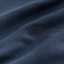 Load image into Gallery viewer, Navy Blue Short Sleeve Tipped Polo Shirt
