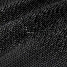 Load image into Gallery viewer, Black Short Sleeve Tipped Polo Shirt