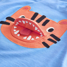 Load image into Gallery viewer, Blue Tiger Short Sleeve Interactive T-Shirt (3mths-6yrs)