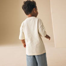 Load image into Gallery viewer, Neutral Safari Animals Short Sleeve 3D Padded T-Shirt (3mths-6yrs)