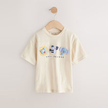 Load image into Gallery viewer, Neutral Safari Animals Short Sleeve 3D Padded T-Shirt (3mths-6yrs)
