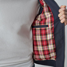 Load image into Gallery viewer, Navy Blue Shower Resistant Harrington Jacket