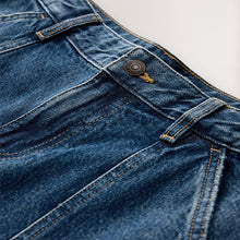 Load image into Gallery viewer, Dark Blue Ankle Straight Leg Carpenter Jeans