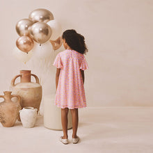 Load image into Gallery viewer, Pastel Pink Angel Sleeve Sequin Party Dress (3-12yrs)
