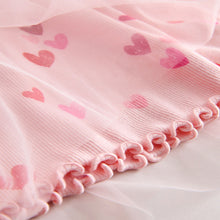 Load image into Gallery viewer, Pink Hearts Mesh Skirt Dress (3mths-6yrs)