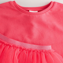 Load image into Gallery viewer, Berry Pink Top and Tutu Skirt Set (3mths-6yrs)