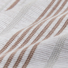 Load image into Gallery viewer, Neutral Brown Regular Fit N. Premium Short Sleeve Jersey Stripe Shirt