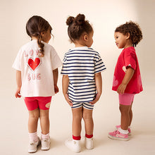 Load image into Gallery viewer, Red Hearts T-Shirts 3 Pack (3mths-6yrs)