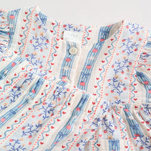 Load image into Gallery viewer, White Strawberry Baby Woven Top and Trousers Set 2 Piece (0-18mths)