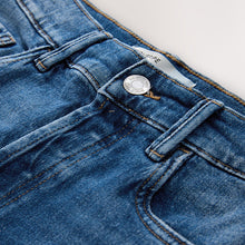 Load image into Gallery viewer, Mid Blue Stovepipe Straight Leg Jeans