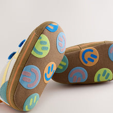 Load image into Gallery viewer, Blue Colourblock Touch Fastening Baby Trainers (0-2yrs)