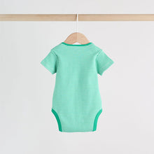 Load image into Gallery viewer, Green Farm 5 Pack Short Sleeve Baby Bodysuits