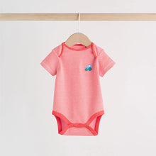 Load image into Gallery viewer, Green Farm 5 Pack Short Sleeve Baby Bodysuits