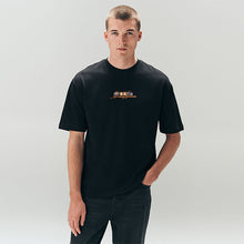 Load image into Gallery viewer, Black Techno Relaxed Fit Graphic Print Heavy Weight T-Shirt