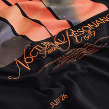 Load image into Gallery viewer, Black Techno Relaxed Fit Graphic Print Heavy Weight T-Shirt