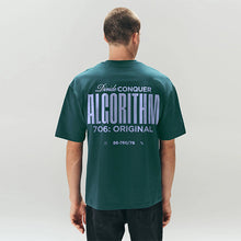 Load image into Gallery viewer, Teal Relaxed Fit Graphic Print Heavy Weight T-Shirt