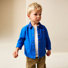 Load image into Gallery viewer, Cobalt Blue Canvas Overshirt (6mths-6yrs)