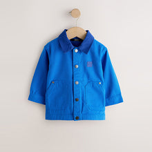 Load image into Gallery viewer, Cobalt Blue Canvas Overshirt (6mths-6yrs)