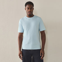Load image into Gallery viewer, Blue Ice Regular Fit Essential Crew Neck Cotton T-Shirt