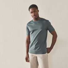 Load image into Gallery viewer, Green Deep Slim Fit Signature SUPIMA® Cotton Crew Neck T-Shirt